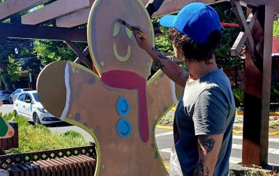 Decoração do Sonho de Natal ganha identidade e personalização de artistas de Canela
