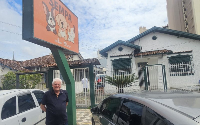 Claudio Giacomini na sede da Sempa, no Centro de São Leopoldo