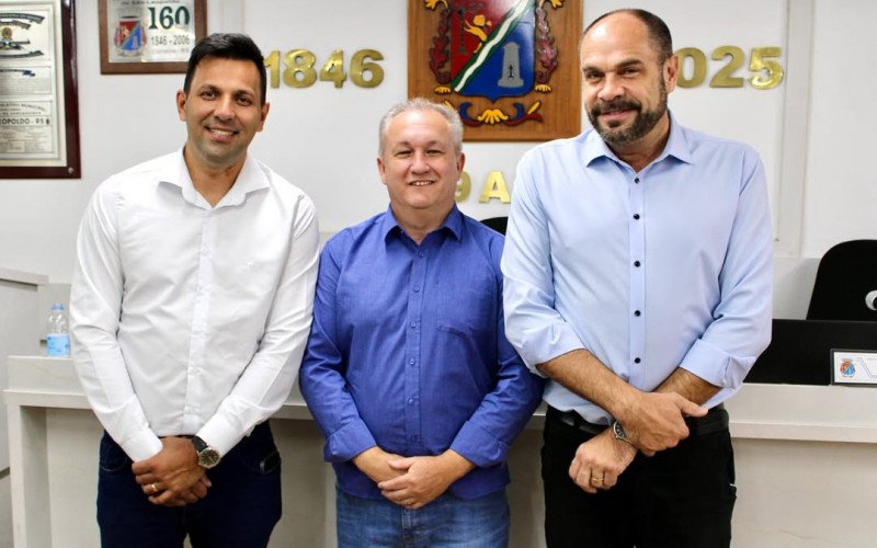 Em São Leopoldo o vereador Fabiano Haubert (PDT) foi eleito presidente do Legislativo. A Mesa Diretora contará ainda com Jailson Nardes (PP) na vice-presidência e Daniel Daudt (PL) como secretário.  | abc+