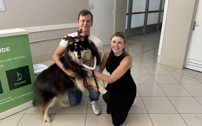 Bruno, Zeus e Sophia foram ao HASM no sábado, dia 20