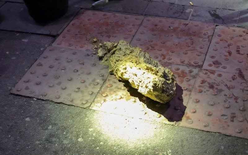 Fatberg, o iceberg de gordura foi encontrado na semana passada em Londres, na Inglaterra