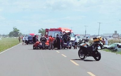Quatro pessoas ficam feridas em acidente na Estrada do Mar; veículo da região está envolvido