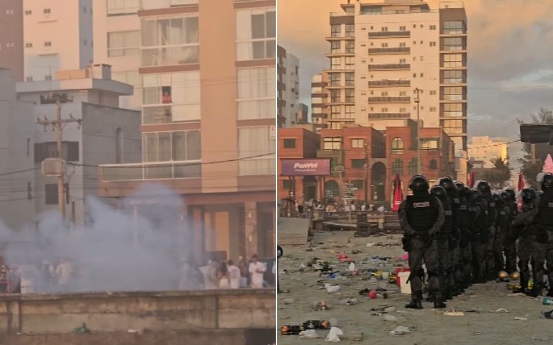 Batalhão de Choque dispersa multidão da orla de Capão da Canoa | abc+
