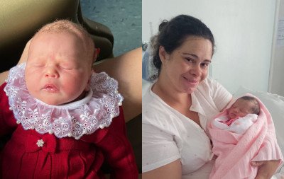 Clara e Manuella são as primeiras bebês de 2026 de Gramado e Canela