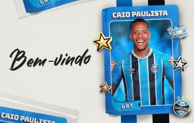 Grêmio anuncia lateral Caio Paulista após acordo com o Palmeiras