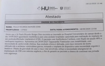 Paciente do HU aguarda transferência desde setembro para tratar problema no coração