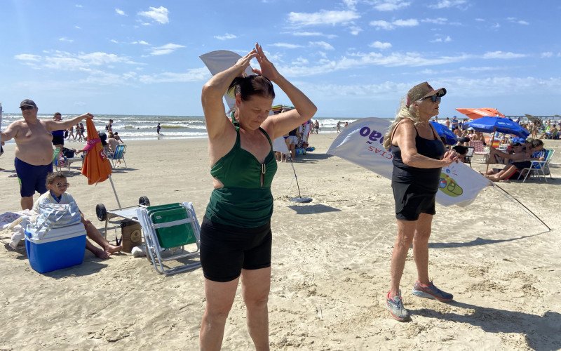 Ivanir praticava exercícios na praia de Tramandaí | abc+