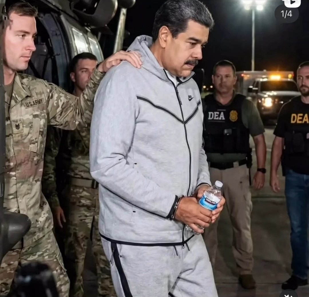 Governo norte-americano liberou imagens de Nicolás Maduro sendo entregue pelas forças armadas à custódia do DEA, departamento de narcóticos | abc+