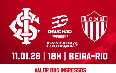 Inter x Novo Hamburgo: Confira os valores dos ingressos da estreia das equipes no Gauchão 2026