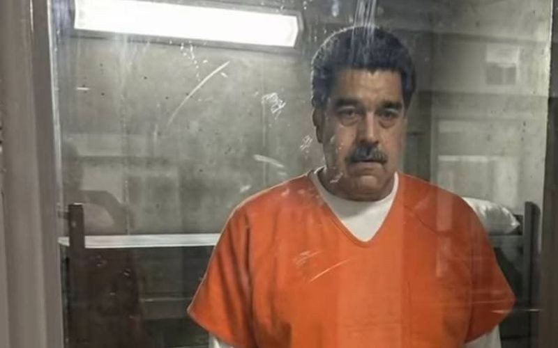 Ilustração de uma cela de prisão de segurança máxima nos EUA, destacando as dimensões reduzidas descritas na reportagem sobre Maduro.