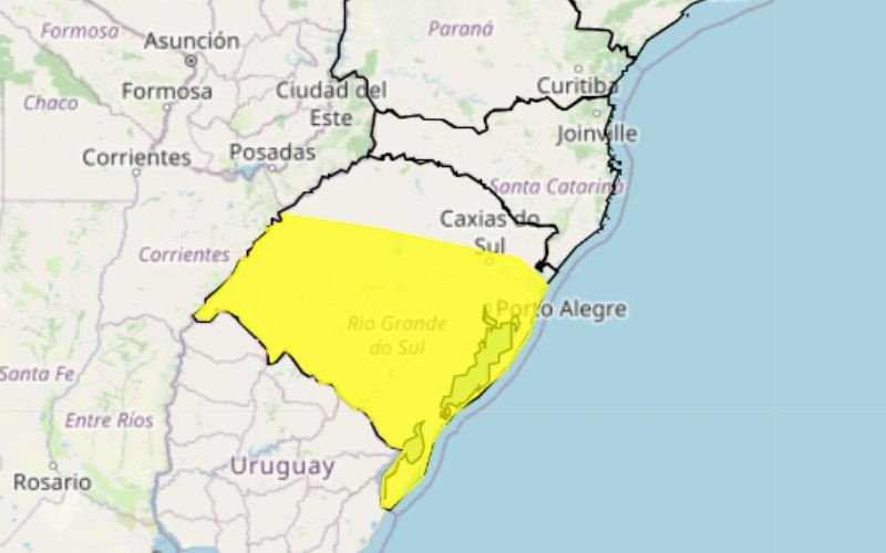 Alerta amarelo do Inmet para quarta-feira (7) | abc+
