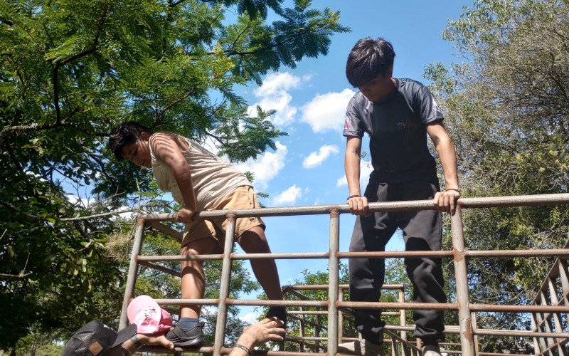 As atividades da Colônia de Férias iniciaram na tarde de terça-feira (6) no Parque do Trabalhador