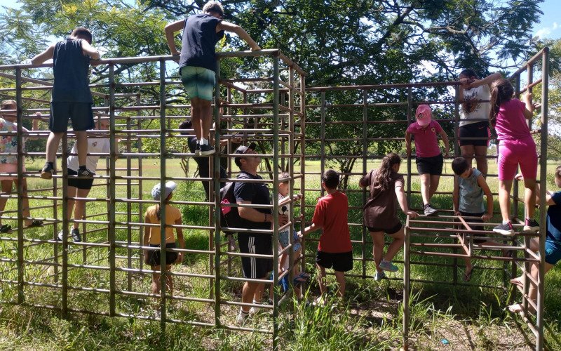 As atividades da Colônia de Férias iniciaram na terça-feira