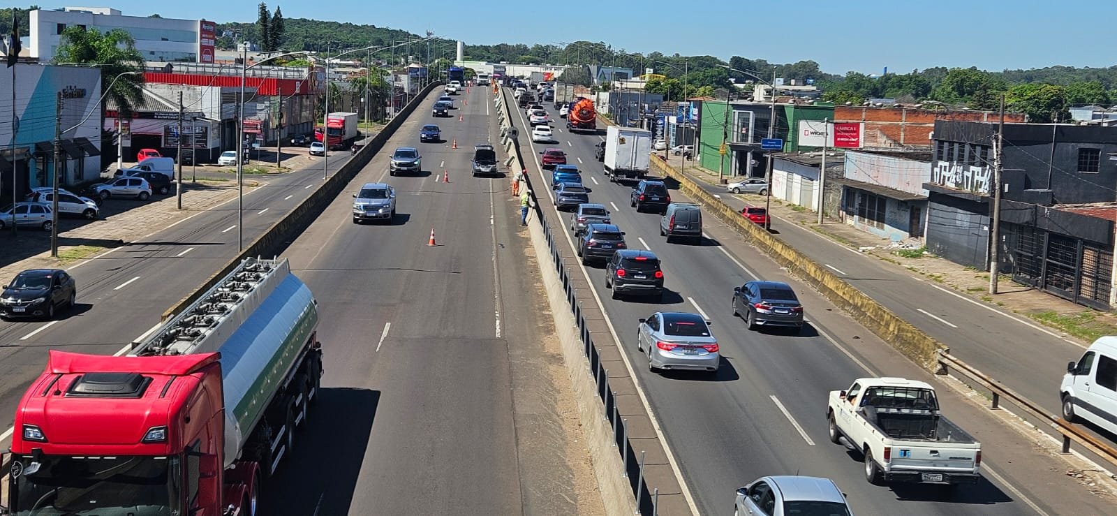 BR-116: Dnit anuncia restrição na pista de viaduto em São Leopoldo neste sábado