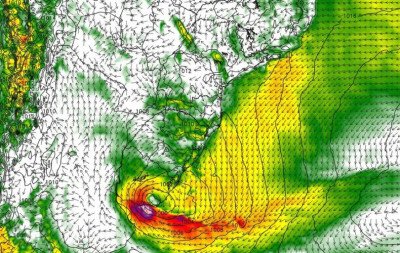 Ciclone se forma no fim de semana com tempestades no Rio Grande do Sul; saiba a rota e o que esperar
