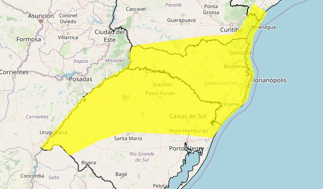 Alertas são válidos até o fim desta quinta-feira (8) | abc+