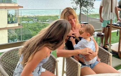 Gisele Bündchen publica mensagem de ano-novo e mostra novas fotos do filho caçula