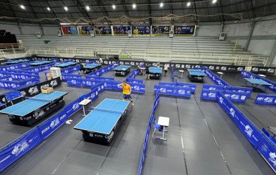 Mundial de Tênis de Mesa: Ginásio Municipal é dividido em arenas para receber atletas de 20 nacionalidades