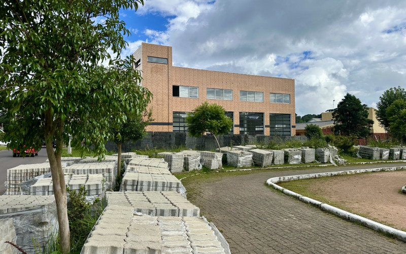 Obras do futuro quartel do Corpo de Bombeiros de Canela