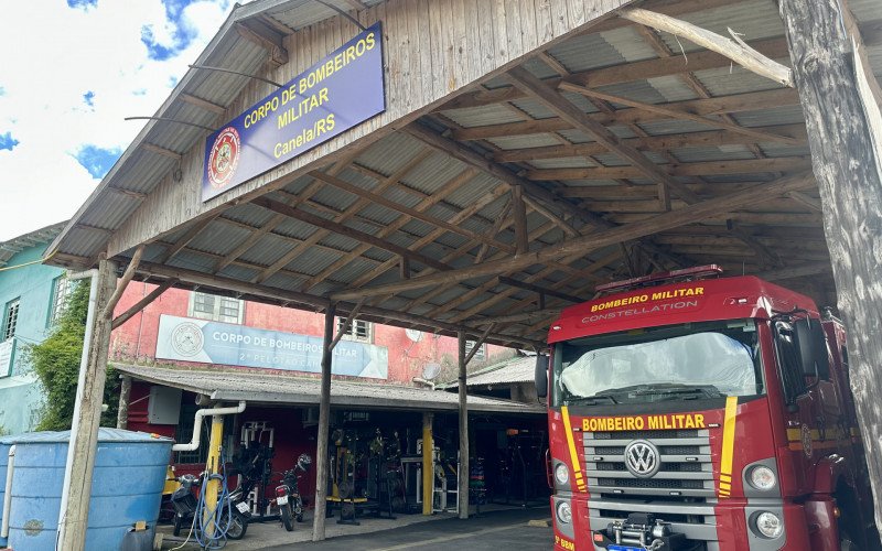 Atual qurtel do Corpo de Bombeiros de Canela