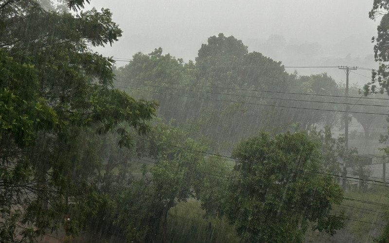 Chuva teve início em Novo Hamburgo por volta das 16 horas desta sexta-feira | abc+