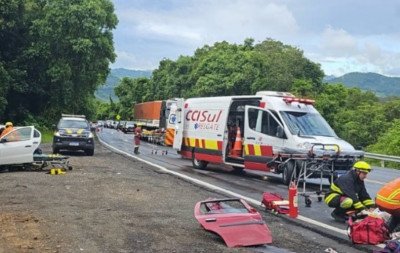 BR-386: Morador do Vale do Sinos é levado a hospital após colisão frontal; há mais feridos