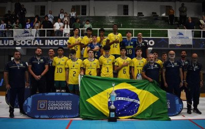 Com atleta de Novo Hamburgo, Brasil é campeão sul-americano sub-17 de vôlei