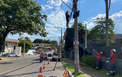 Remoção de fios soltos retorna em Novo Hamburgo; veja o cronograma e os próximos pontos contemplados