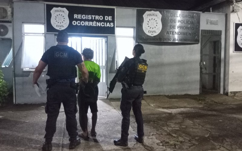 Foragido foi preso pela GCM no Centro de São Leopoldo