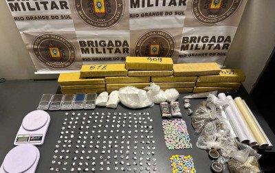 Casal suspeito de armazenar e distribuir drogas na região é preso em Gramado com 12 quilos de entorpecentes