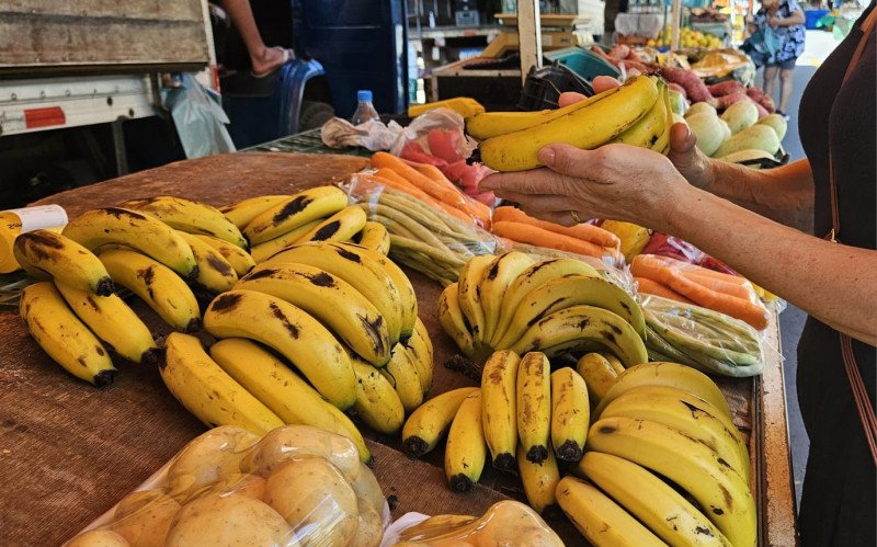 Banana foi o item com maior redução de preço na pesquisa deste mês de janeiro