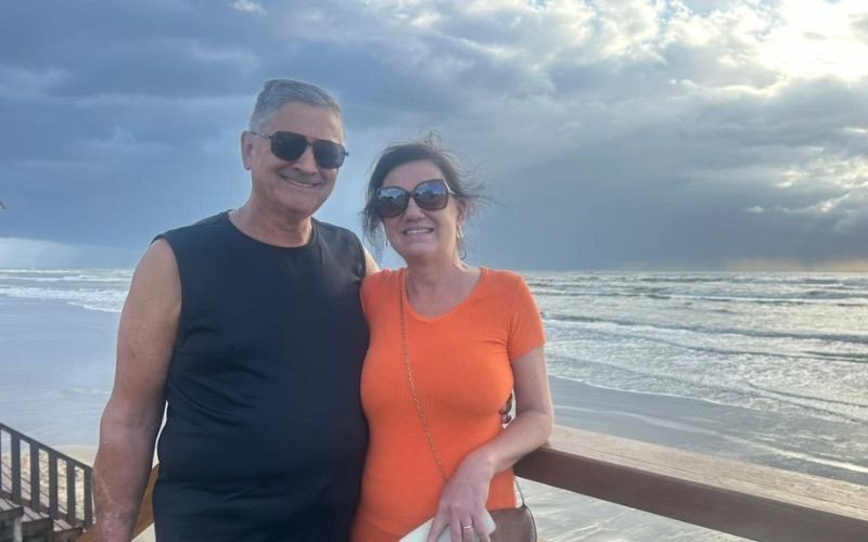 Casal de aposentados Cleris Cornély Rocha e Sadi Rocha aproveitam o dia em Tramandaí | abc+