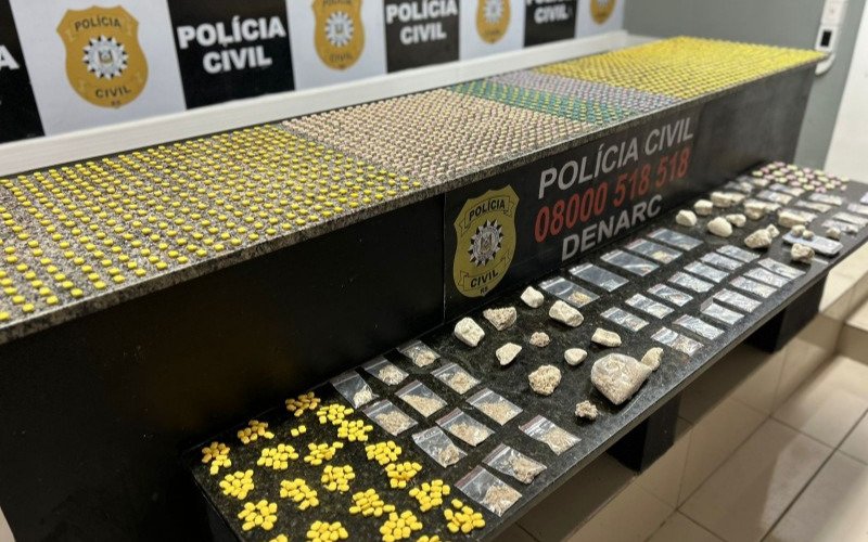 Mais de dois mil comprimidos de ecstasy foram apreendidos durante a ação em Campo Bom | abc+