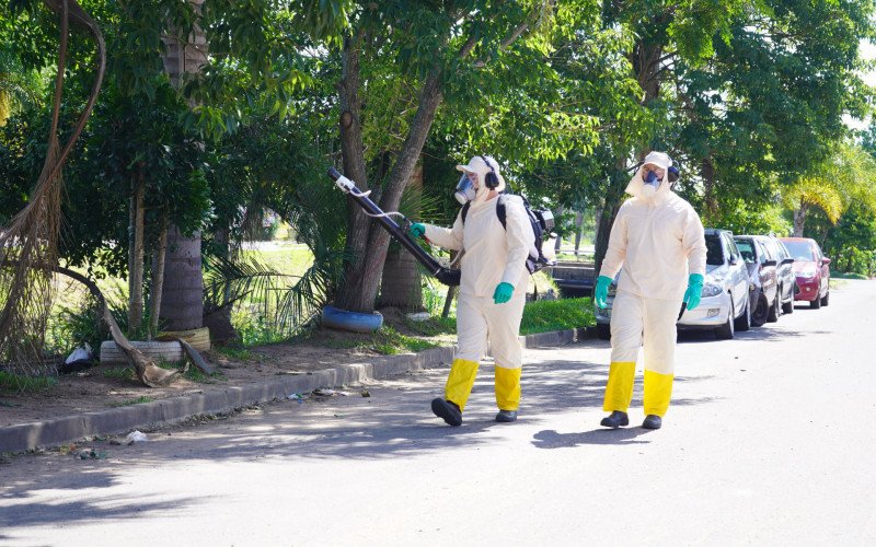 Sapucaia do Sul faz aplicação de inseticida em bairros com casos confirmados de dengue 