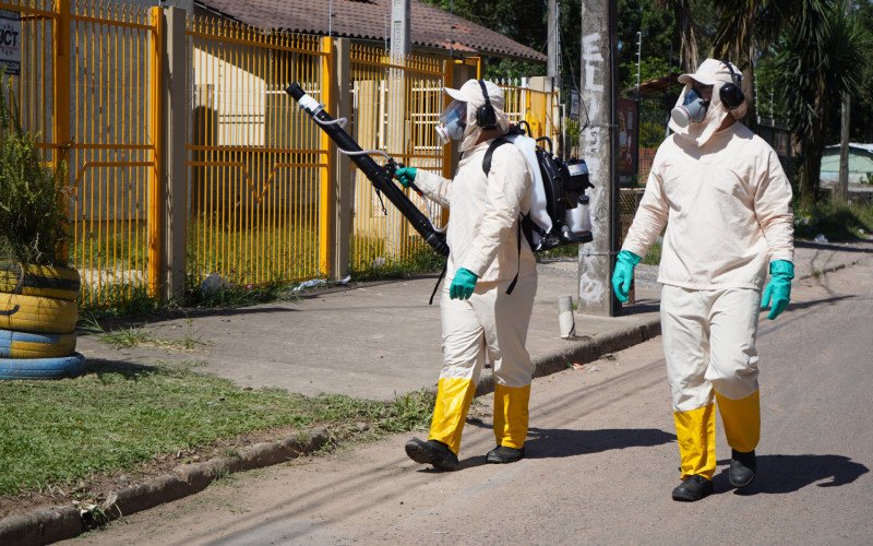 Sapucaia do Sul faz aplicação de inseticida em bairros com casos confirmados de dengue 