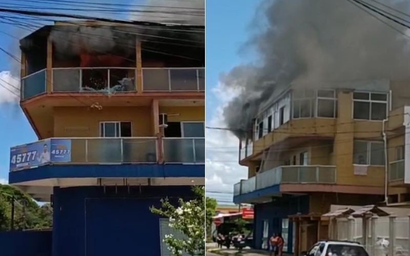 Incêndio atinge prédio em Canoas nesta quinta-feira (22) | abc+