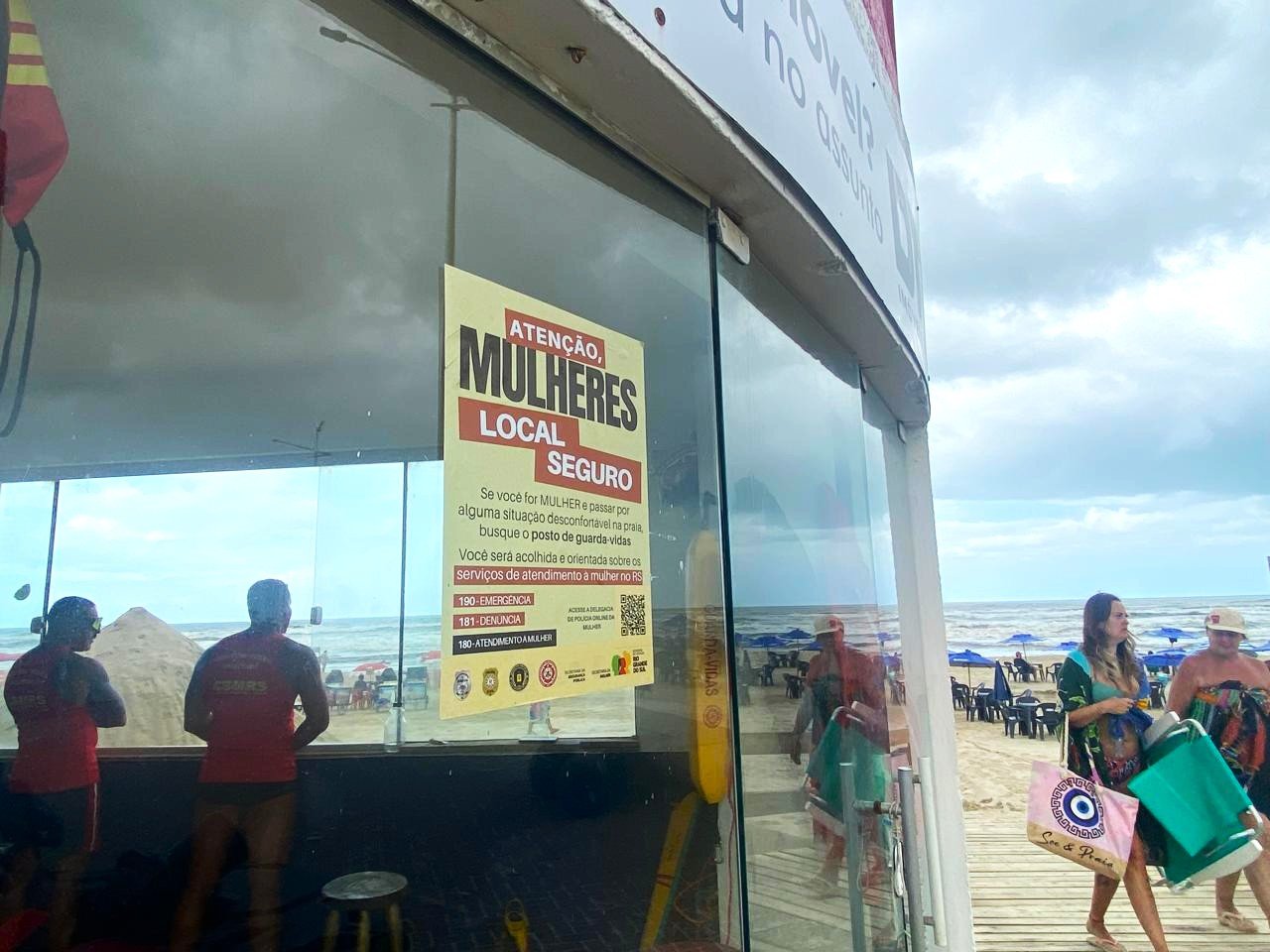 Ação de proteção à mulher registra cinco casos de importunação à beira-mar desde o lançamento do programa Local Seguro