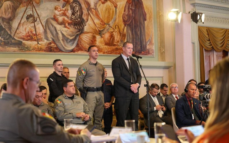 Tarcísio Kaltbach apresenta dados no Palácio Piratini | abc+
