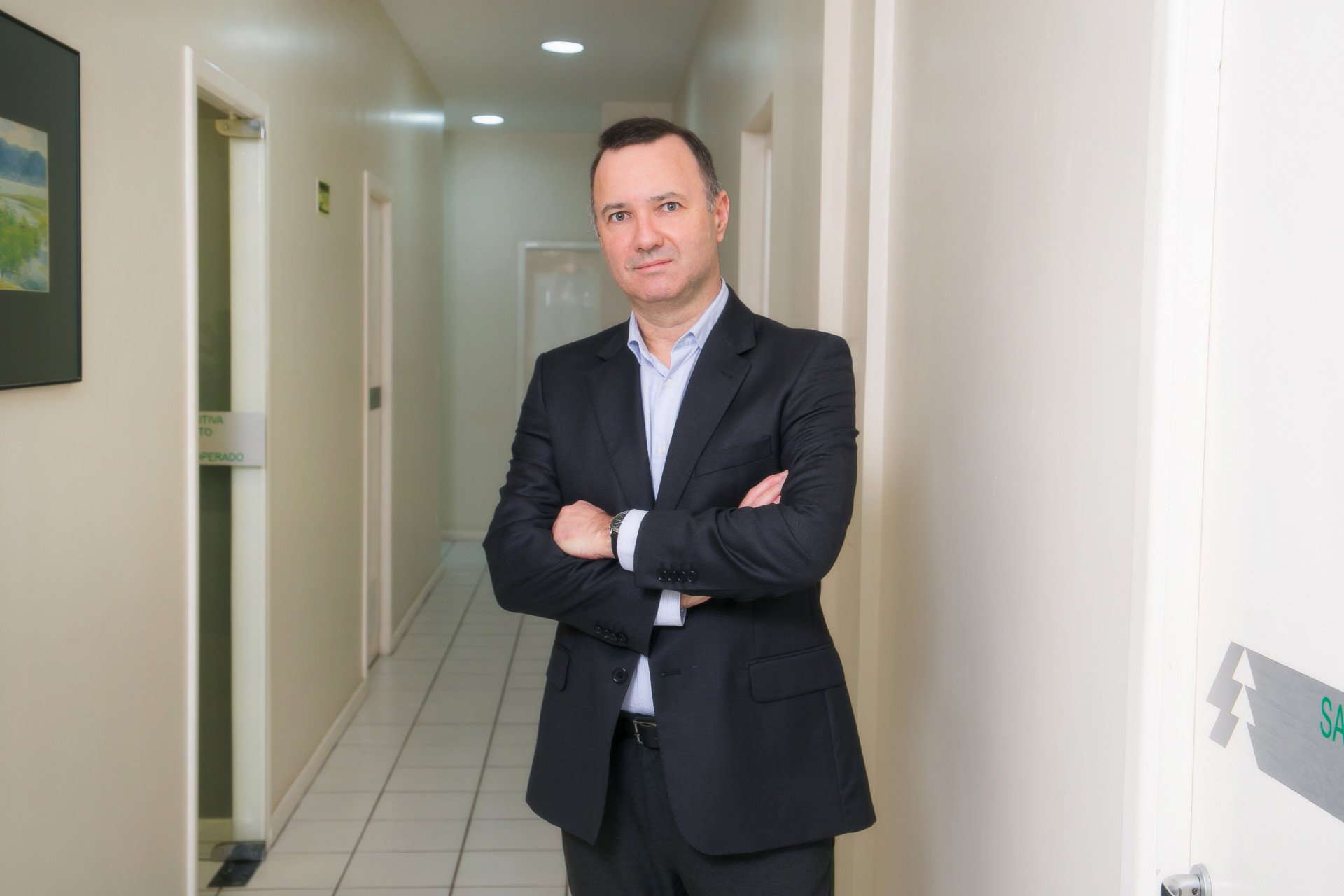 Dr. Lu&iacute;s Alfredo Timmen, presidente da Unimed Encosta da Serra