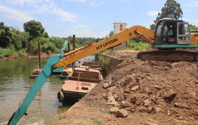 Após 20 anos, Rio Caí recebe desassoreamento em São Sebastião do Caí