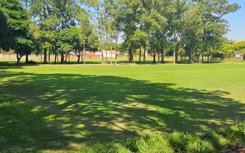 Campo de futebol da Sociedade Guarany, da Scharlau, em São Leopoldo