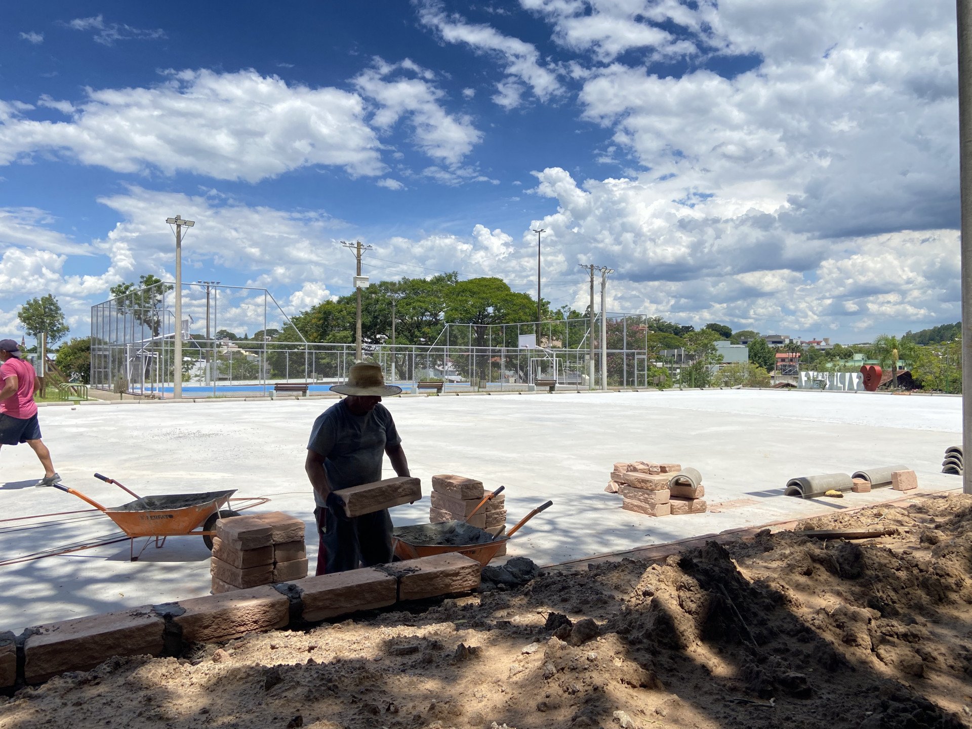 Parque do Imigrante em Sapiranga passa por transformação com obra de ampliação