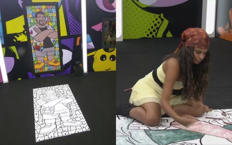 Gabriela passou sete horas tentando pintar desenho, não conseguiu e chorou ao deixar quarto de Barrado no Baile no BBB 26 | abc+