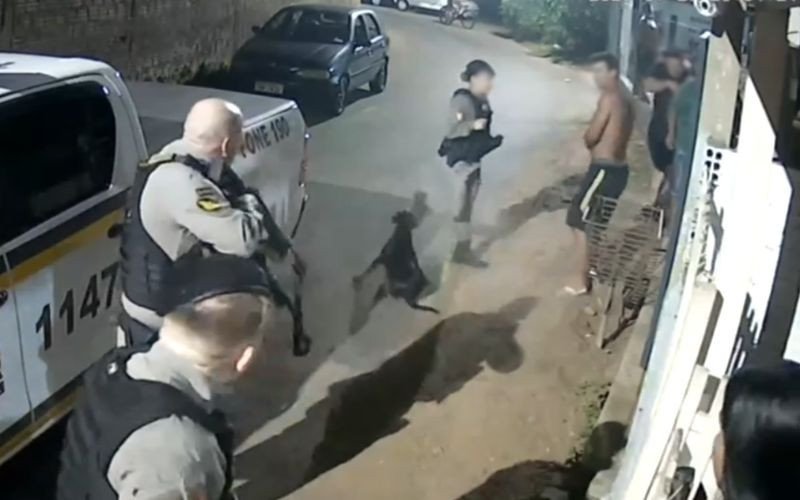 Cão Negão: Imagens mostram ação policial que terminou com cachorro baleado em Campo Bom | abc+