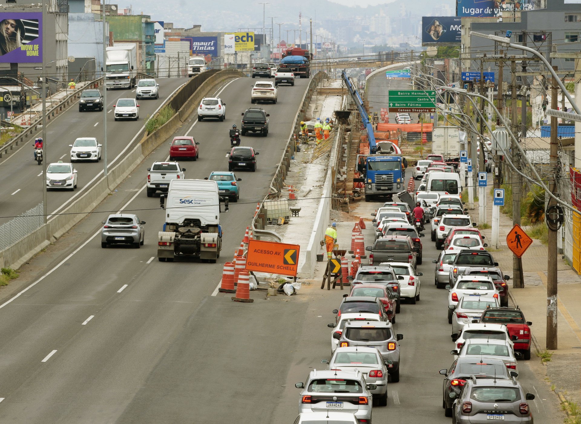 BR-116: Prepare-se para mais tranqueira no trecho de Canoas devido a obras