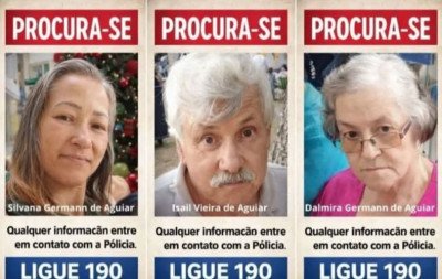 Família desaparece na região metropolitana e parentes buscam por respostas: "Sem informação do paradeiro deles"