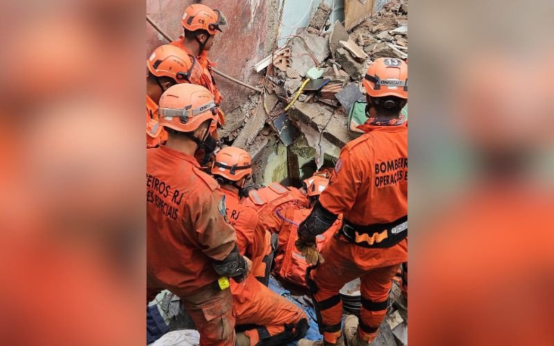 Menina é resgatada com vida de escombros de desabamento no Rio de Janeiro | abc+