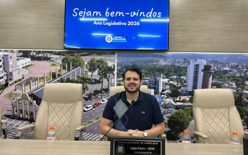 João Paulo Berkembrock (MDB) - Presidente da Câmara de Vereadores de Campo Bom | abc+