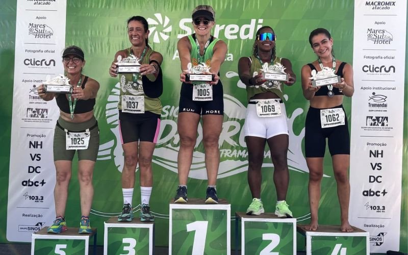 Vencedoras dos 10 km do Sicredi Day Run Tramandaí neste domingo (8)
