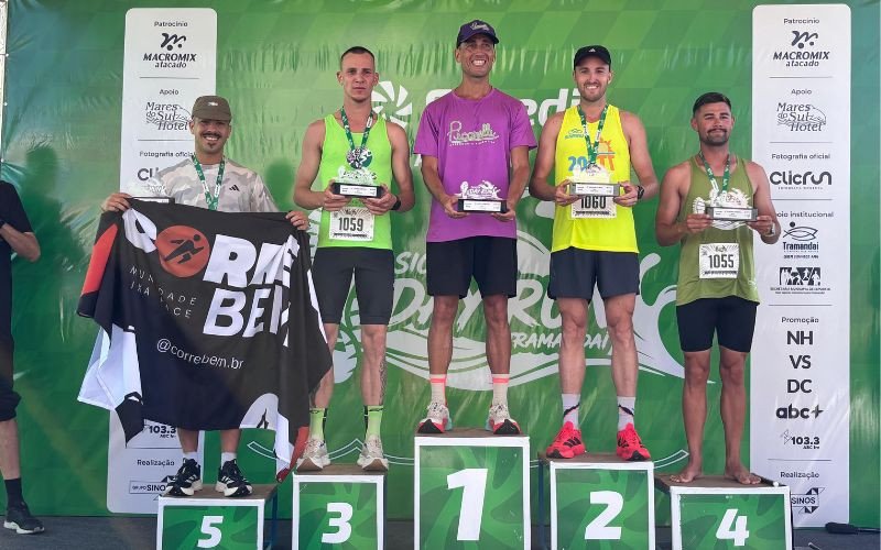 Vencedores dos 10 km do Sicredi Day Run Tramandaí neste domingo (8)
